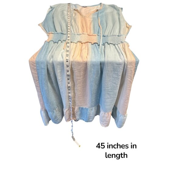 Rails Ashlyn Sunset Gradient Dress XL Linen/Rayon Blend Multicolor Boho Style - Picture 8 of 8